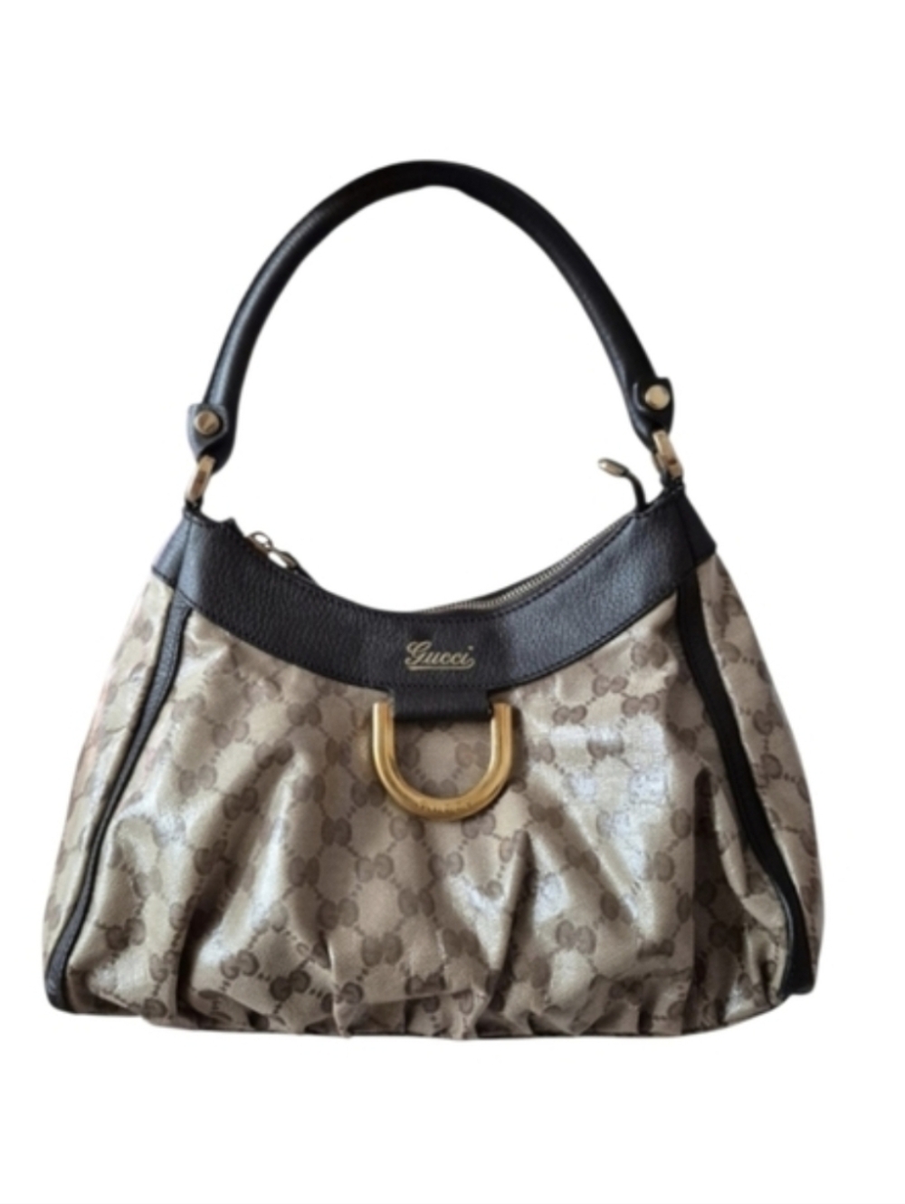 Gucci Brown GG Canvas Abbey D-Ring Shoulder Bag